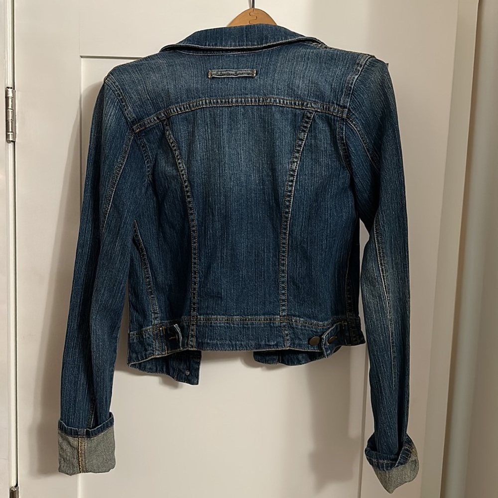 CAbi Med/Dark Wash Jean Jacket - Picture 2 of 4